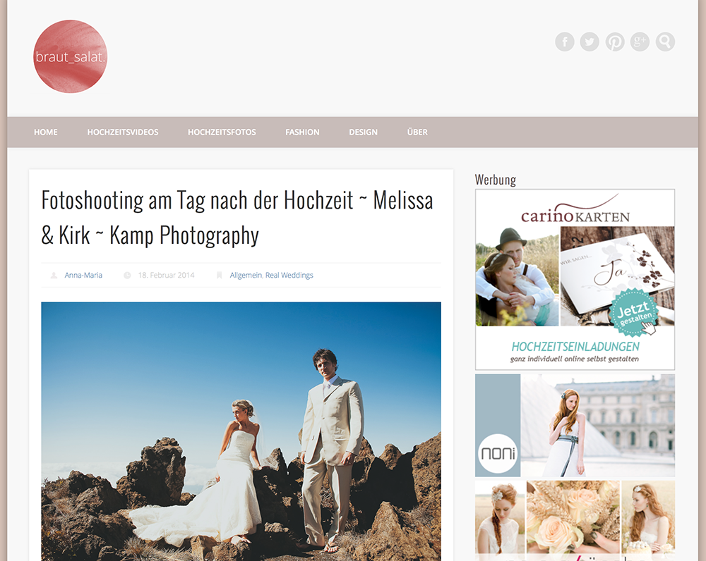 Featured In Germany Kampphotography Winnipeg Wedding Photographers 