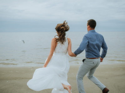 Grand Beach Engagement Session
